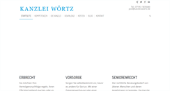 Desktop Screenshot of kanzlei-woertz.de