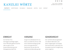 Tablet Screenshot of kanzlei-woertz.de